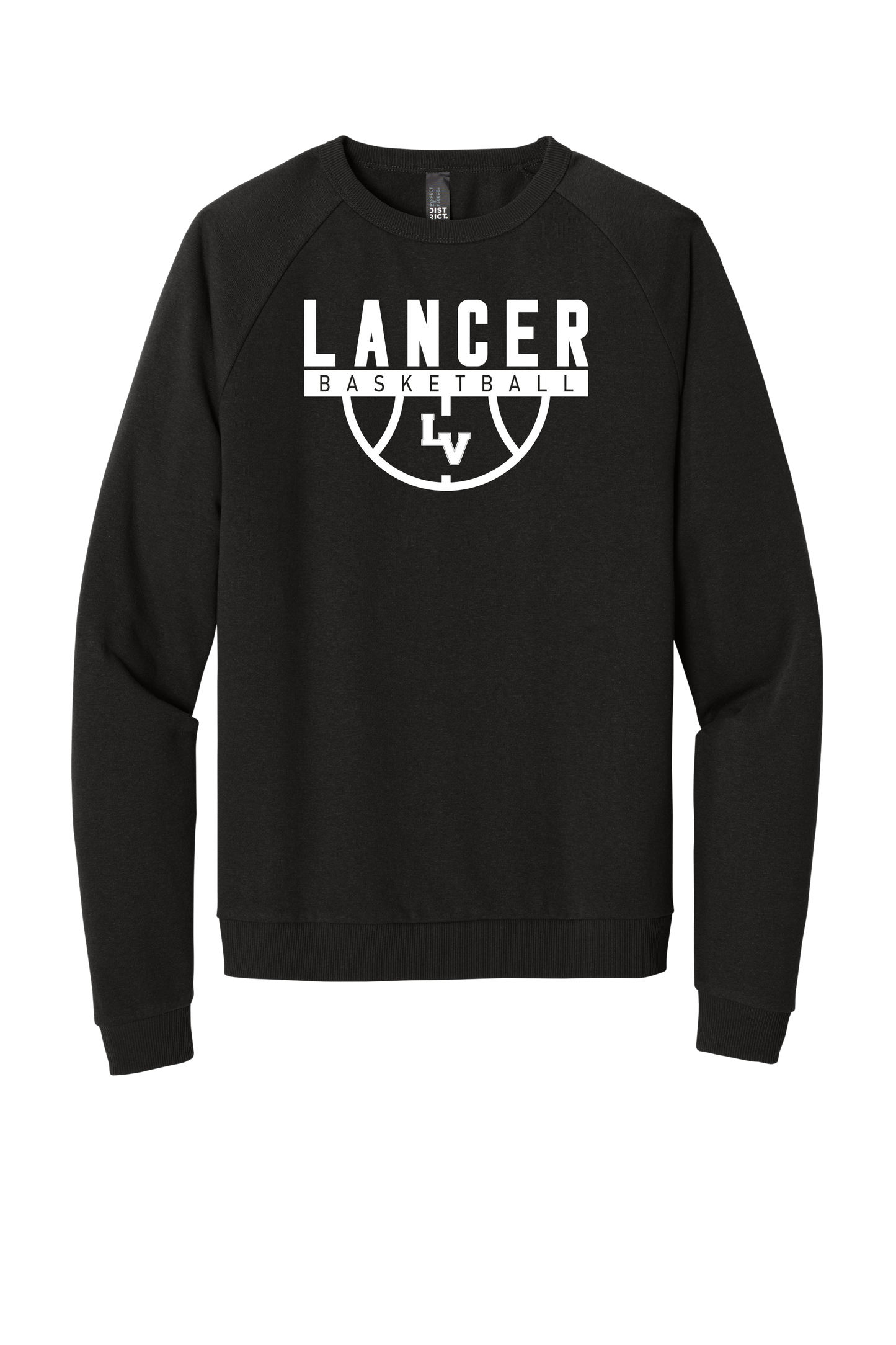 Lancer Basketball Black Crewneck Sweatshirt