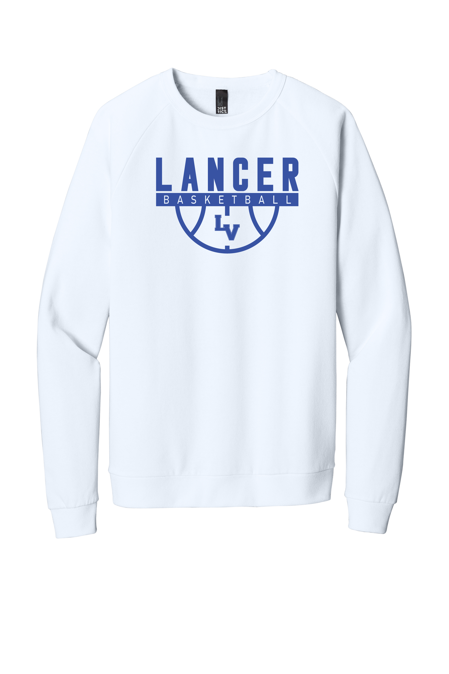 Lancer Basketball White Crewneck Sweatshirt