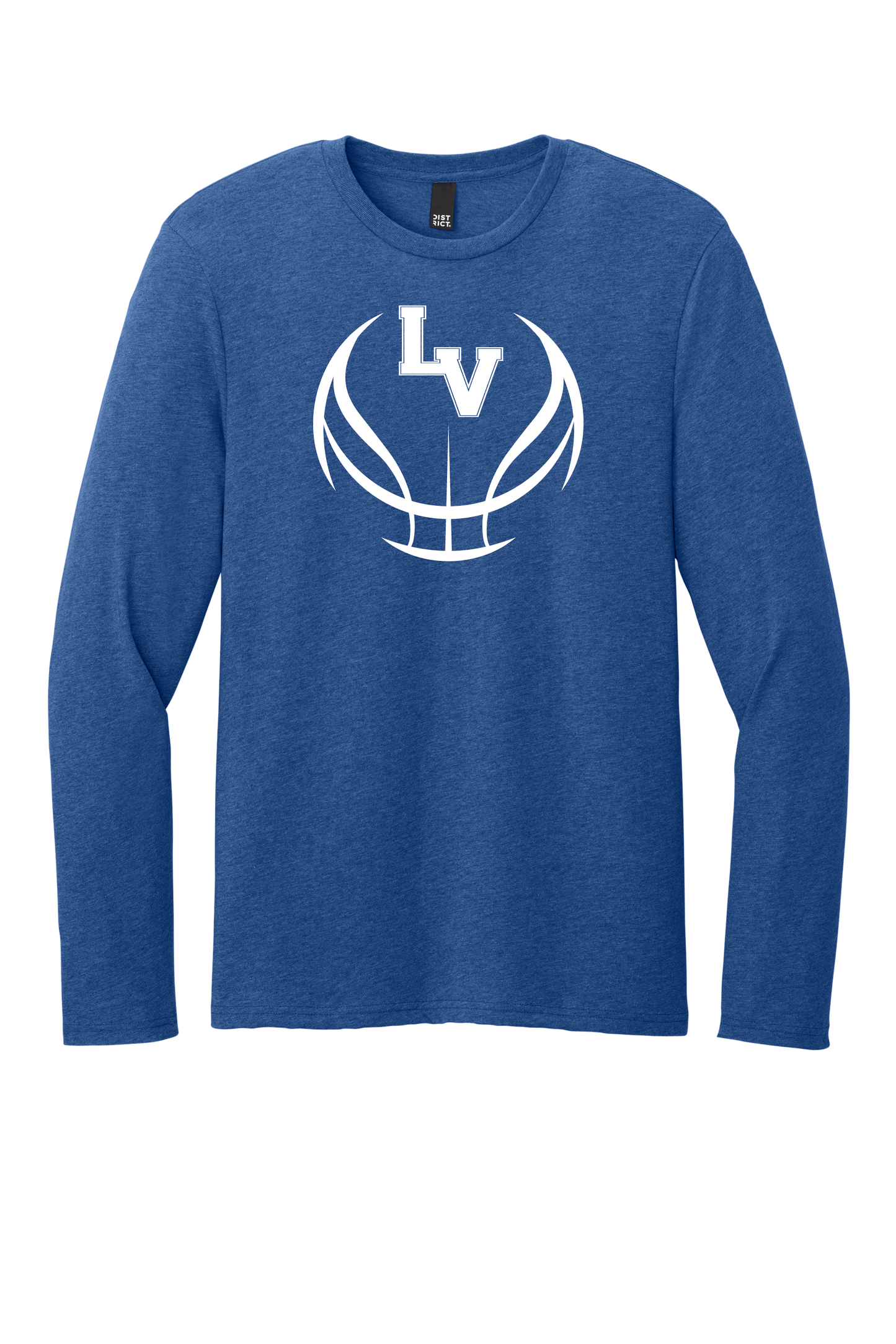 LV Basketball Blue Long Sleeve Tee