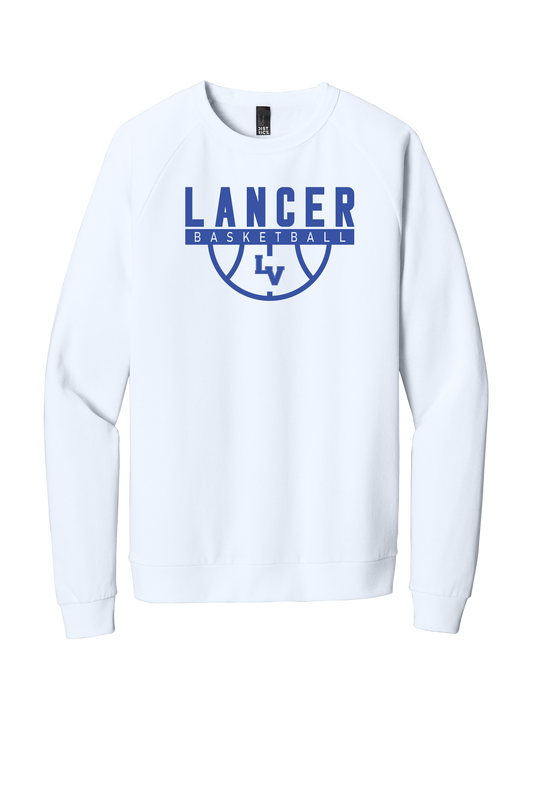 Lancer Basketball White Crewneck Sweatshirt